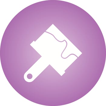 Beautiful Paint Brush Glyph Vector Icon