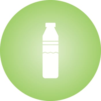 Beautiful Water Bottle Glyph Vector Icon