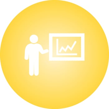 Beautiful Presentation Glyph Vector Icon