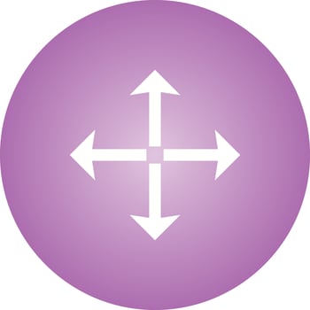 Beautiful Full screen arrow Glyph Vector Icon