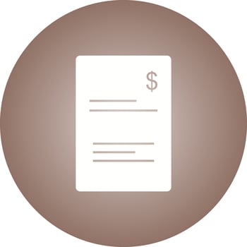 Beautiful Billing Glyph Vector Icon