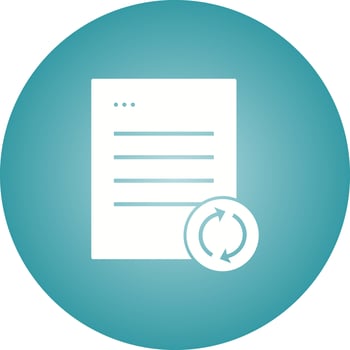 Beautiful Sync Data Glyph Vector Icon
