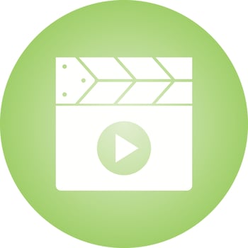Beautiful Video Player Glyph Vector Icon