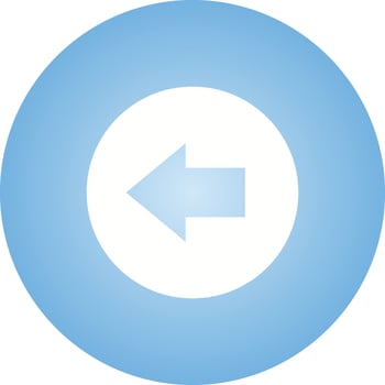 Back Arrow Glyph Round Icon vector