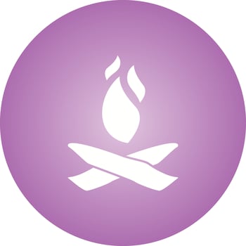Beautiful Fire Glyph Vector Icon