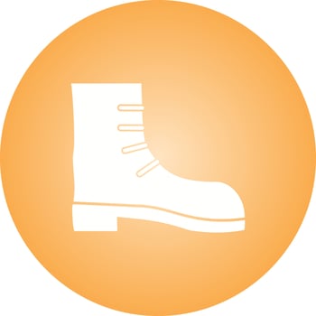 Beautiful Long boot Glyph Vector Icon