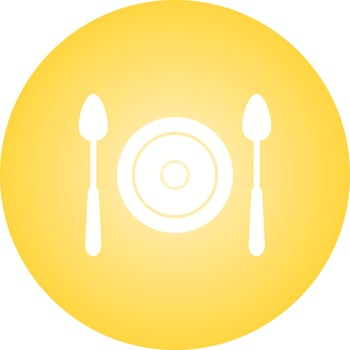 Beautiful Food Glyph Vector Icon