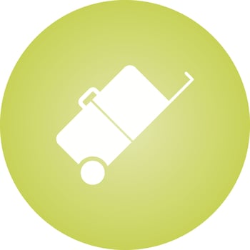 Beautiful Luggage Glyph Vector Icon
