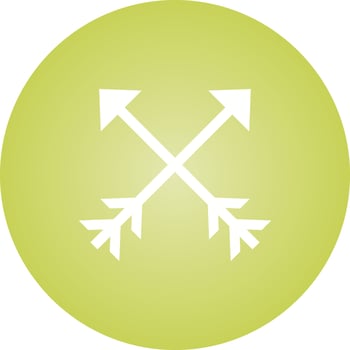 Beautiful Arrows Glyph Vector Icon