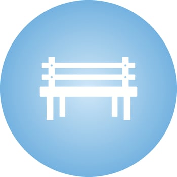 Beautiful Bench Glyph Vector Icon