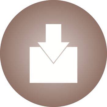 Beautiful Download Glyph Vector Icon