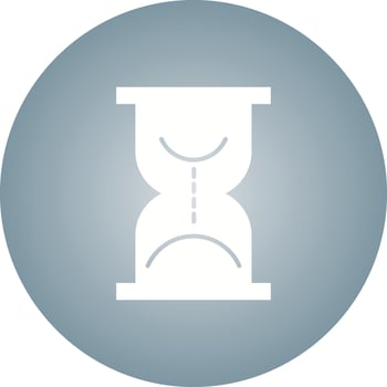 Beautiful Hourglass Glyph Vector Icon