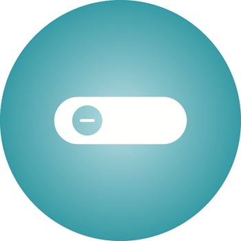 Beautiful Slide Button Glyph Vector Icon