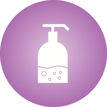 Beautiful Hand Wash Glyph Vector Icon