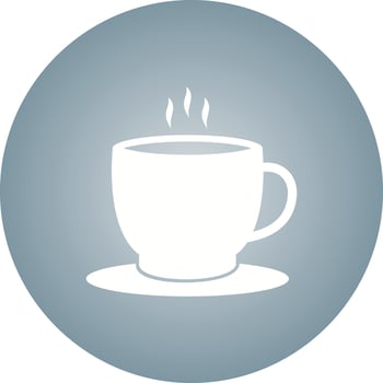 Beautiful Tea Cup Glyph Vector Icon