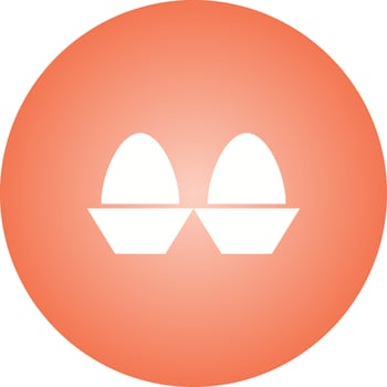 Beautiful Eggs Glyph Vector Icon
