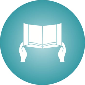 Beautiful Reading Book Glyph Vector Icon