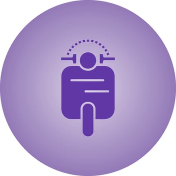 Beautiful Scooter Vector Glyph Icon