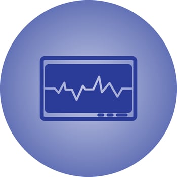 Beautifu ECG Vector Glyph icon