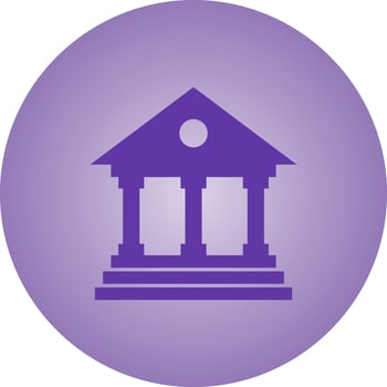 Beautiful Bank Vector Glyph Icon