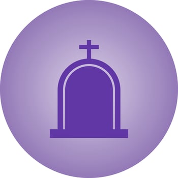 Beautiful Cemetery Vector Glyph Icon