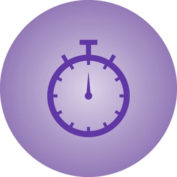 Beautiful Clock Vector Glyph icon