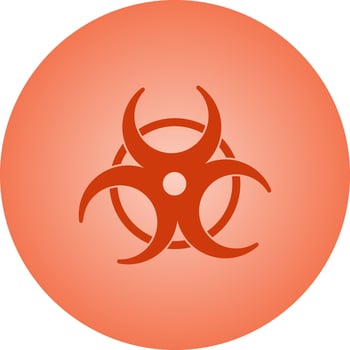 Beautiful Bio Hazard Vector Glyph icon