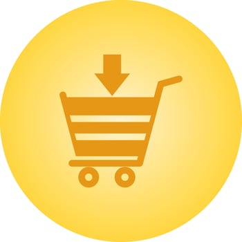 Beautiful Online shopping Vector Glyph icon