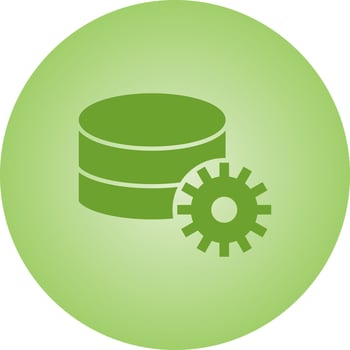 Beautiful Database management Vector Glyph icon