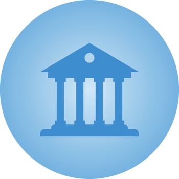 Beautiful Bank Vector Glyph icon
