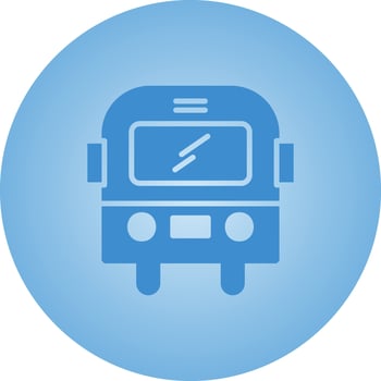 Beautiful Bus Vector Glyph icon