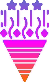 Confetti Vector Icon Design