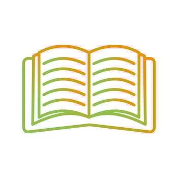Open Book Vector Icon