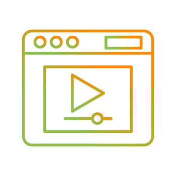 Video Player Vector Icon