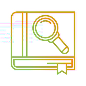 Search Book Vector Icon