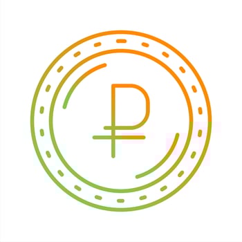 Ruble Currency Vector Icon
