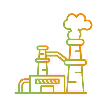 Nuclear Plant Vector Icon