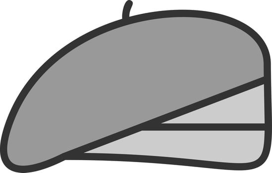 Beret Vector Icon Design