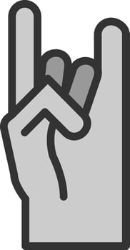 Sign Language Vector Icon Design
