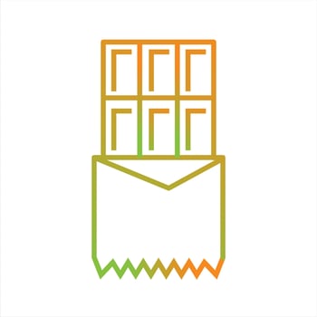 Beautiful Chocolate Line Vector Icon