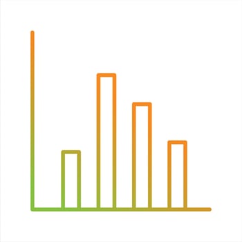 Beautiful Graph Line Line Vector Icon