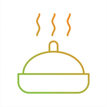 Beautiful Hot Food Line Vector Icon