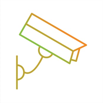 Beautiful Cctv Camera Line Vector Icon