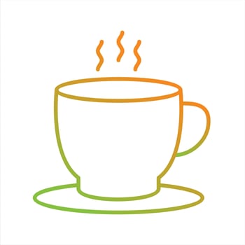 Beautiful Tea Cup Line Vector Icon