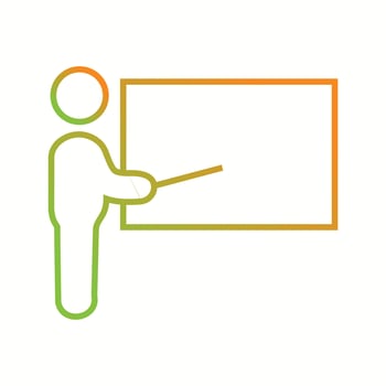 Beautiful Teaching vector line icon