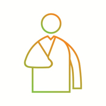 Beautiful Patient vector line icon