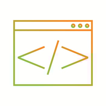 Beautiful Coding vector line icon