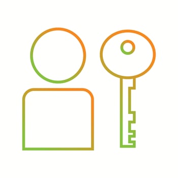 Beautiful Authentication vector line icon