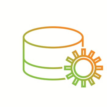 Beautiful Database management vector line icon