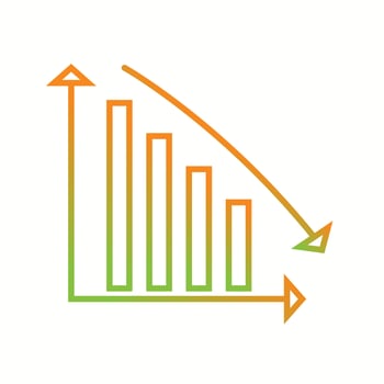 Beautiful Descending bar vector line icon